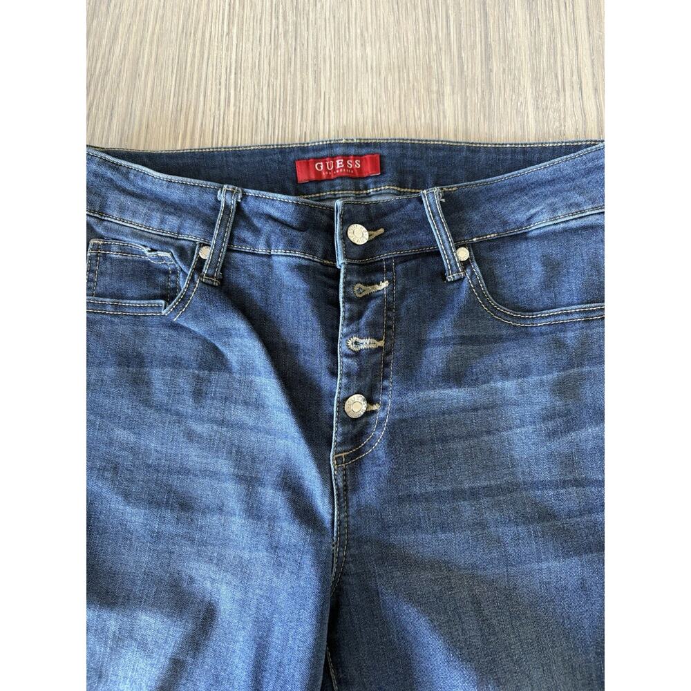 Guess Women’s Skinny Jeans Button Fly Medium Wash Stretch Denim W28 L29 - Picture 2 of 7